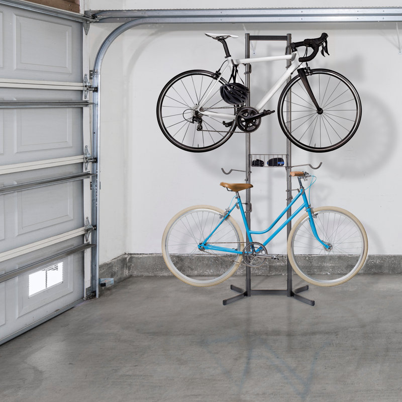 Delta Design Four Bike FreeStanding Rack With Basket & Reviews Wayfair